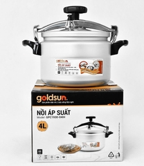 Nồi Áp Suất Nhôm Anod Goldsun Đáy Từ Dung Tích 7L, Dùng Trên Mọi Loại Bếp - GPC1930-07IH