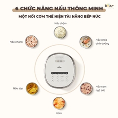 Nồi cơm điện Bear SB-NC30A - Công suất: 600W - Điện áp: 220V ~ 50Hz - Dung tích 3L - Nấu trực tiếp - Màu sắc: Trắng