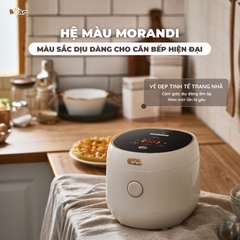 Nồi cơm điện Bear SB-NC30B - Công suất: 600W - Điện áp: 220V ~ 50Hz - Dung tích 3L - Nấu trực tiếp - Màu sắc: Kem