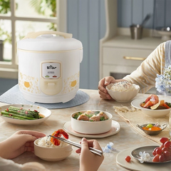 Nồi cơm điện Bear SB-NC30B - Công suất: 600W - Điện áp: 220V ~ 50Hz - Dung tích 3L - Nấu trực tiếp - Màu sắc: Kem