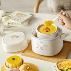 Nồi nấu chậm 1.0L Bear SC-4H10E - Dung tích: 1L - Công suất: 200W - Màu sắc: Kem - Điện áp: 220V ~ 50Hz