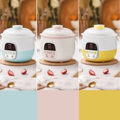 Nồi nấu chậm Bear 0.8L SUBE001 (vàng,xanh,hồng) 200W/220V bảo hành 18 tháng