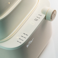 Nồi nấu chậm 0.8L Bear SB-NNC08 – Chất liệu: Lõi nồi làm từ sứ trắng cao cấp, không mùi – Màu sắc: Kem – Dung tích: 0.8L – Công suất: 200W – Điện áp: 220V~ 50Hz