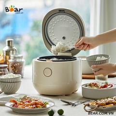 Nồi cơm điện Bear SB-NC30B - Công suất: 600W - Điện áp: 220V ~ 50Hz - Dung tích 3L - Nấu trực tiếp - Màu sắc: Kem