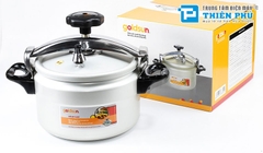 Nồi Áp Suất Nhôm Anod Goldsun Đáy Từ Dung Tích 9L, Dùng Trên Mọi Loại Bếp - GPC1930-09IH