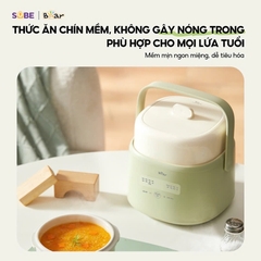 Nồi nấu chậm 1.0L Bear SC-4H10E - Dung tích: 1L - Công suất: 200W - Màu sắc: Xanh - Điện áp: 220V ~ 50Hz