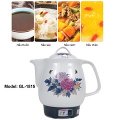 Siêu sắc thuốc gali GL-1815 Điện áp 220V/50Hz công suất 450W Dung tích 4L