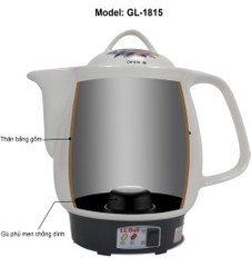 Siêu sắc thuốc gali GL-1815 Điện áp 220V/50Hz công suất 450W Dung tích 4L