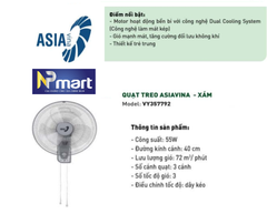 Quạt treo tường 2 dây Asia Vina 55W - VY357792