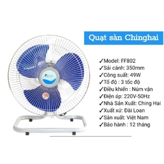 Quạt sàn Chinghai FF802 49W - Bảo hành chính hãng 12tháng