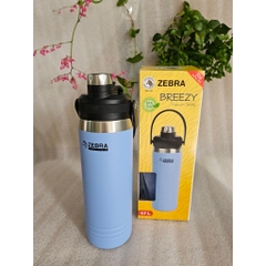 BÌNH GIỮ NHIỆT ZEBRA INOX 700ML CÓ VÒI VÀ TAY XÁCH - 912815 Thái Lan dòng bình Breezy Vacuum Bottle