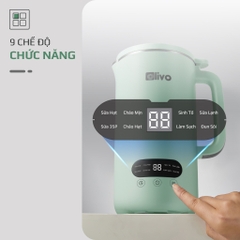 MÁY LÀM SỮA HẠT OLIVO CB1000 – Dung Tích 1L - 880W, Nắp INOX Kết Hợp Kính Cường Lực