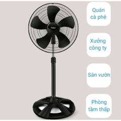 Quạt Đứng Hali công nghiệp DC199C 80W ,sải cánh 45cm