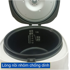 NỒI CƠM ĐIỆN CUCKOO CR-0632 1.0L nhập khẩu Hàn Quốc dùng gia đình 2 - 4 người ăn nấu 0.5kg gạo