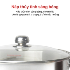 NỒI CAO INOX HAPPYCOOK 3 ĐÁY 28-30-32CM - SỬ DỤNG BẾP TỪ