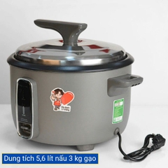NỒI CƠM ĐIỆN 5.6L LÍT HAPPYCOOK HCD-560G | LÒNG NỒI CHỐNG DÍNH | BẢO HÀNH CHÍNH HÃNG