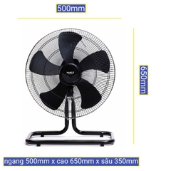 QUẠT SÀN CÔNG NGHIỆP HALI SN199 80W sải cánh 450mm ,sử dụng không gian quán cà phê, sân vườn