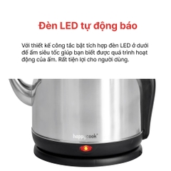 ẤM ĐIỆN ĐUN NƯỚC SIÊU TỐC  HAPPY COOK  INOX 304 DUNG TÍCH 4.2L