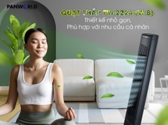 QUẠT THÁP PANWORLD PW-2224 mát êm dịu, điều hòa không khí tiết kiệm điện cho máy lạnh