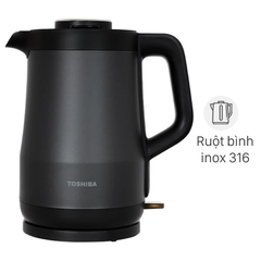 Bình Đun Siêu Tốc  Toshiba KT-15DRTVN(H) ( màu đen ) 1.5L 1500W