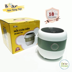 Nồi cơm điện Bear SB-NC16L – Màu sắc: Màu trắng kết hợp với màu xanh tạo vẻ đẹp tinh tế, trang nhã. – Dung tích: 1.6L – Công suất: 400W – Điện áp: 220V ~ 50Hz