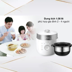 Nồi cơm điện tử áp suất cao tần Cuckoo 1.8 lít CRP-LHTR1009F trắng Nhập khẩu Hàn Quốc - Korea