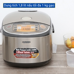 Nồi cơm điện cao tần Zojirushi NP-HRQ18-XT 1,8 lít nhập khẩu Nhật Bản chính hãng