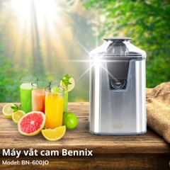 Máy vắt cam Bennix BN-600JO, công suất lớn 600W, máy khỏe, vắt êm, có vòi ra nước đóng mở