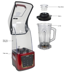 Máy xay sinh tố công nghiệp GALI GL-1530R 4 lít 2500w Chất lượng hàng hóa nhập khẩu (Tem hợp quy EMC).