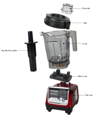 Máy sinh tố công nghiệp GL-1529R 2200W dung tích 2.0L - bảo hành 24 tháng
