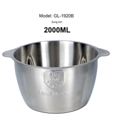 Máy xay thịt Gali GL-1920B 2 lít đa năng siêu mạnh 4 lưỡi dao sắc bén cối INOX bảo hành 2 năm chính hãng