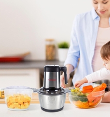 Máy xay thịt đa năng 2 Lít GALI GL-1920G GL-1920B GL-1920A GL-1920P, lưỡi dao thép siêu bén thố Inox