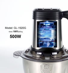 Máy xay thịt đa năng 2 Lít  GL-1920P GL-1920A GALI GL-1920G GL-1920B , lưỡi dao thép siêu bén thố Inox