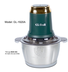 Máy xay thịt đa năng 2 Lít GALI GL-1920G GL-1920B GL-1920A GL-1920P, lưỡi dao thép siêu bén thố Inox