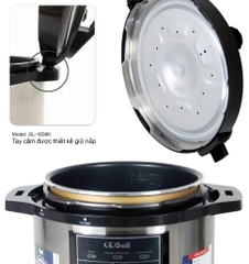 Nồi áp suất GALI GL-1606K 6 lít đa năng dung tích lớn dùng gia đình 4-6 người