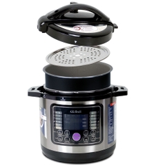 Nồi áp suất GALI GL-1606B 6 lít đa năng dung tích lớn dùng gia đình 4-6 người