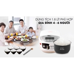 Nồi cơm điện tử Toshiba RC-18DH2PV(W) 1.8L lít hàng chính hãng