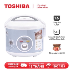 Nồi cơm điện nắp gài Toshiba RC-18JFM(H)VN dung tích 1.8L, Hàng chính hãng, lòng nồi dày chống dính
