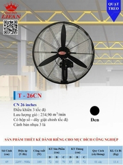 Quạt treo công nghiệp Lifan T-26CN 160w cánh 65cm hàng chính hãng