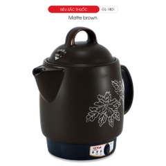 Siêu sắc thuốc Gali  GL-1801 Matte Brown Điện áp: 220V/50Hz Công suất:  450W Dung tích: 3.3L