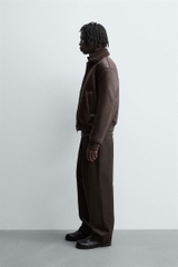 AK2677 - Z.RA DOUBLE FACED FAUX LEATHER JACKET