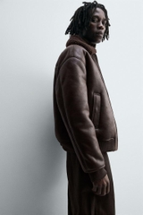 AK2677 - Z.RA DOUBLE FACED FAUX LEATHER JACKET