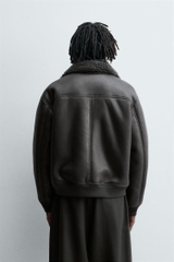 AK2678 - Z.RA DOUBLE FACED FAUX LEATHER JACKET