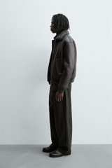 AK2678 - Z.RA DOUBLE FACED FAUX LEATHER JACKET