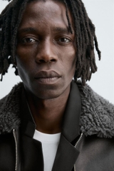 AK2678 - Z.RA DOUBLE FACED FAUX LEATHER JACKET