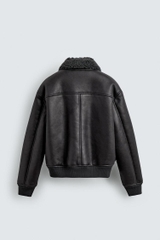 AK2678 - Z.RA DOUBLE FACED FAUX LEATHER JACKET