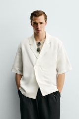 SMC2614 - Z.RA VISCOSE-LINEN KIMONO SHIRT