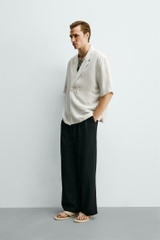SMC2614 - Z.RA VISCOSE-LINEN KIMONO SHIRT