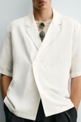 SMC2614 - Z.RA VISCOSE-LINEN KIMONO SHIRT