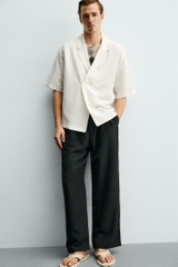 SMC2614 - Z.RA VISCOSE-LINEN KIMONO SHIRT